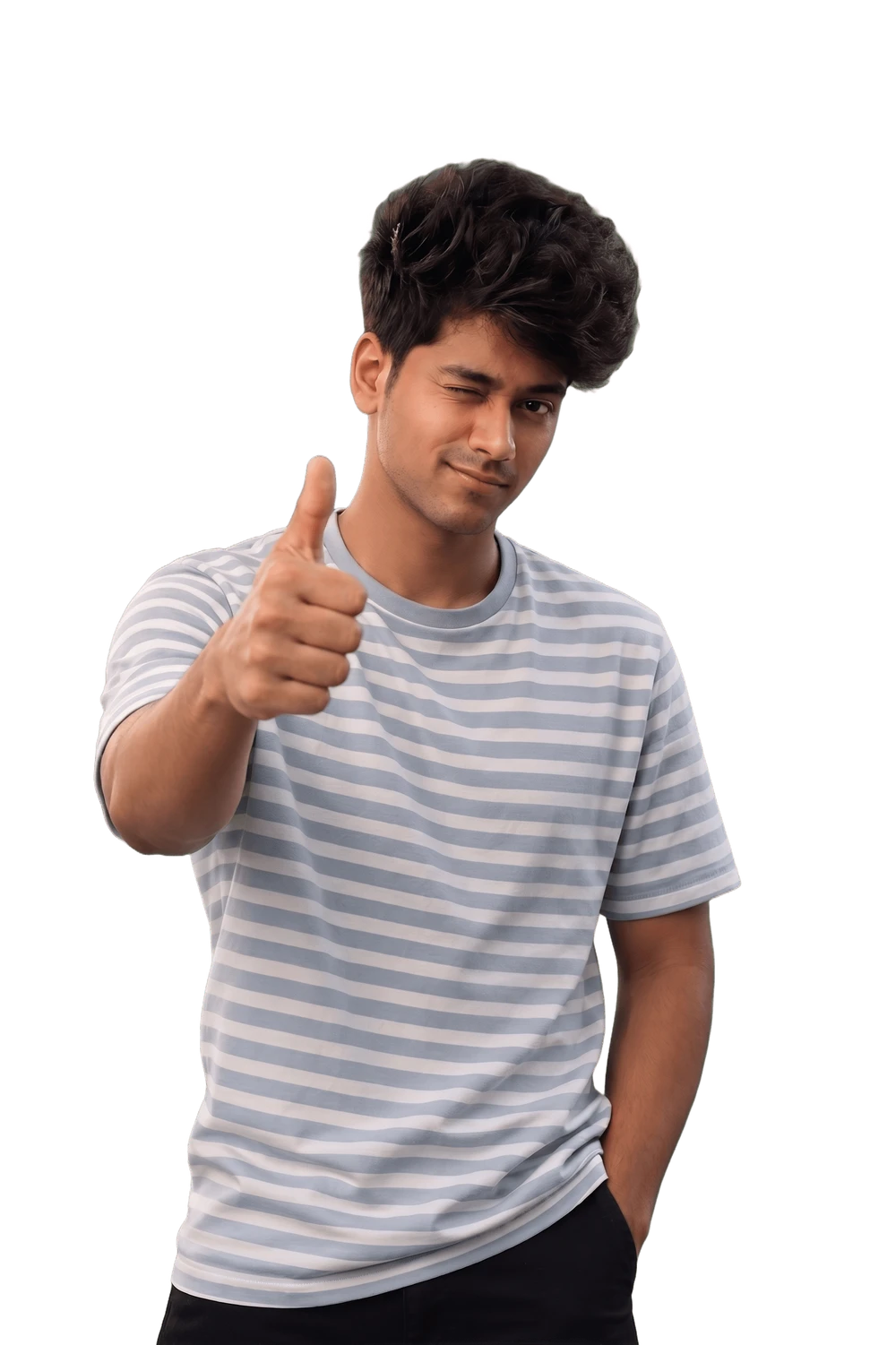 Soumit Sahu giving a thumbs up